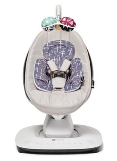 4moms Rockaroo And Mamaroo Infant Insert, Machine Washable, Soft, Plush Fabric, Reversible Design - Dark Grey  - Image 3