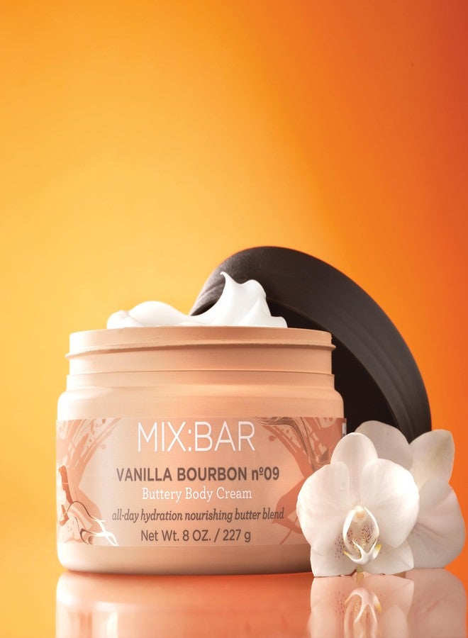 MIX:BAR Vanilla Bourbon Lightweight Body Cream for Women, Hydrating & Moisturizing, Shea + Cocoa Butter, Jojoba +​ Avocado Oil, Paraben Free, Vegan, 8oz - Image 2