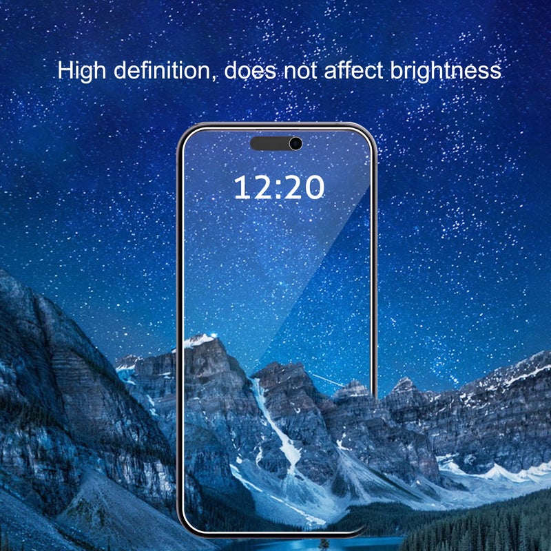 Ailun 3 Pack Privacy Screen Protector for iPhone 17 / iPhone 16 Pro [6.3 inch] with installation frame, Anti Spy Private Tempered Glass Case Friendly [Not for iPhone 17 Pro/17 Pro Max/iPhone Air] - Image 3