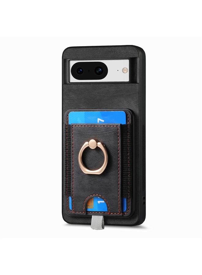 S-TOP Case For Google Pixel 6 Retro Splitable Magnetic Card Bag Leather Phone Case - Image 2