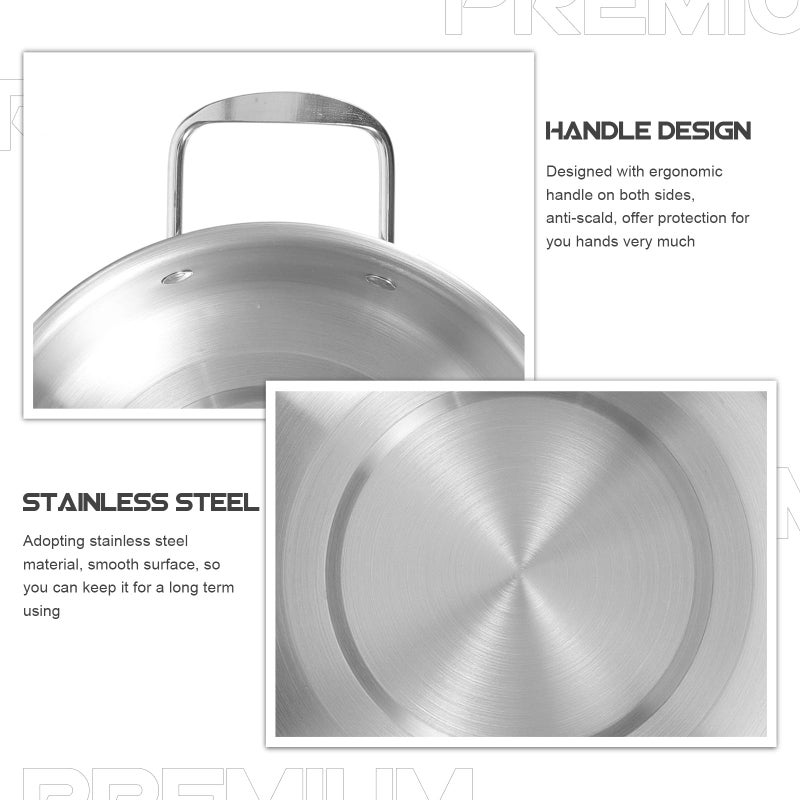 Stainless Steel Ramen Pot Portable Soup Seafood Cooking Pot Multipurpose Kitchen Cookware - Image 4