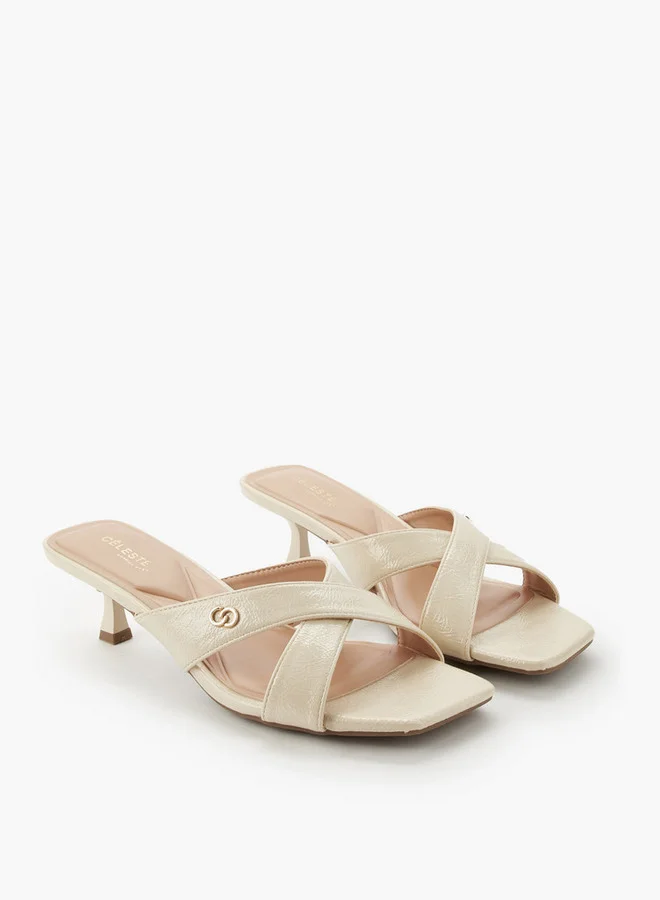 سيليست صنادل بكعب قطة للنساء