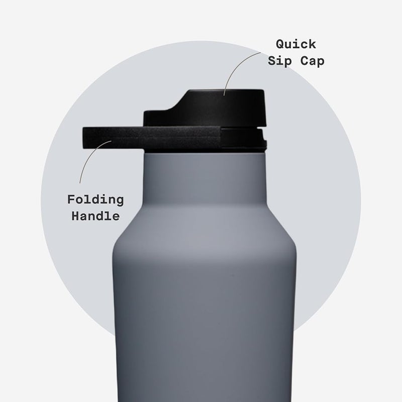 Corkcicle Sport Canteen Insulated Tumbler 20 oz Triple Insulated Stainless Steel Water Bottle Keeps Drinks Cold 25 Hours & Hot 12 Hours Cupholder Friendly Screw-On Cap Hammerhead - Image 4