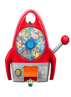 Toy Story 4 Pizza Planet Minis Mania Playset Slot Machine Rocket Storage and Carry Case with Collectible First Look Mini Alien Figure, Holds 10 Plus Additional Mini Figures