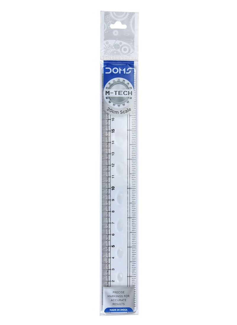 DOMS - 10-Piece M-Tech Transparent Ruler 20cm Length - Image 1
