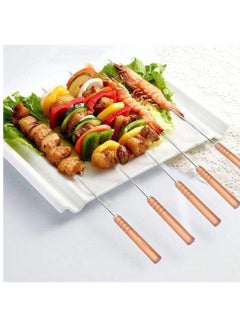 Pack Of 20 Pcs Stainless Steel Barbeque Skewers BBQ Reusable BBQ Needle With Wooden Handle For Kabob Fruit Salad Grill And BBQ Skewer - pzsku/ZAD3B3FDE6266F32D7CE0Z/45/_/1700115091/129a08eb-61b1-4baa-b0bc-85c40eb82d68