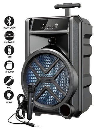 Wireless Bluetooth Speaker, Stereo Sound, FM Radio, TF Memory, USB Input, Mic Input rechargeable - pzsku/ZAD3B542FAD9C959AE69FZ/45/_/1715267578/9e20b7e4-5c61-4810-98b9-82636702b313