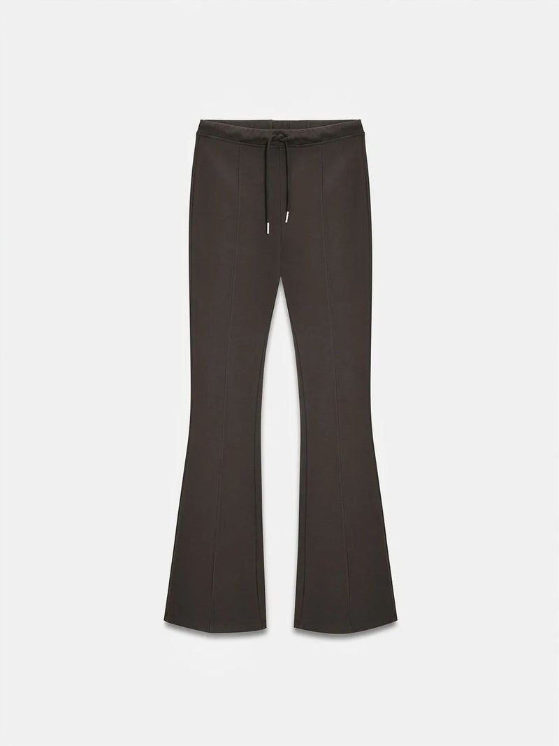 DILVIN Mid-Waist Flare Jersey Pants With Drawstring - Image 5