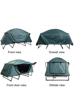 Albawadi Portable Camping Folding Tent Cots with Stand 2 Persons Durable Waterproof Tent Camping Bed with Carry Bag Rain Cover for Outdoor Camping Picnic Hiking  - Image 4