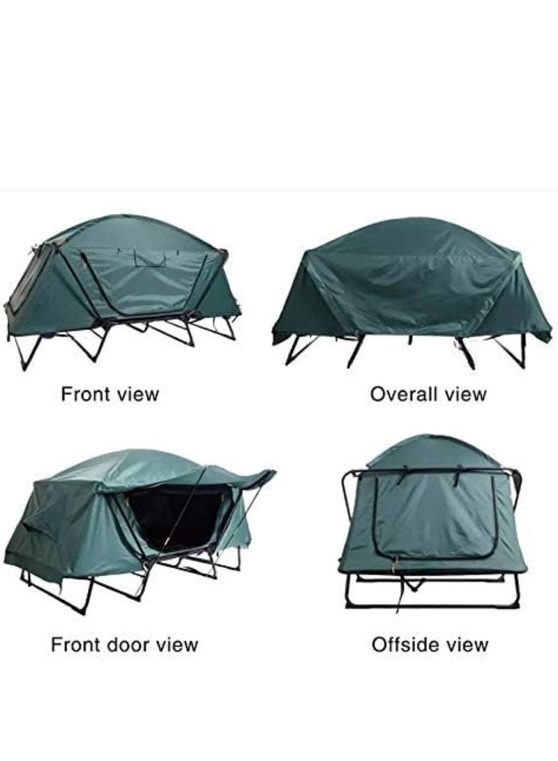 Albawadi Portable Camping Folding Tent Cots with Stand 2 Persons Durable Waterproof Tent Camping Bed with Carry Bag Rain Cover for Outdoor Camping Picnic Hiking - Image 4