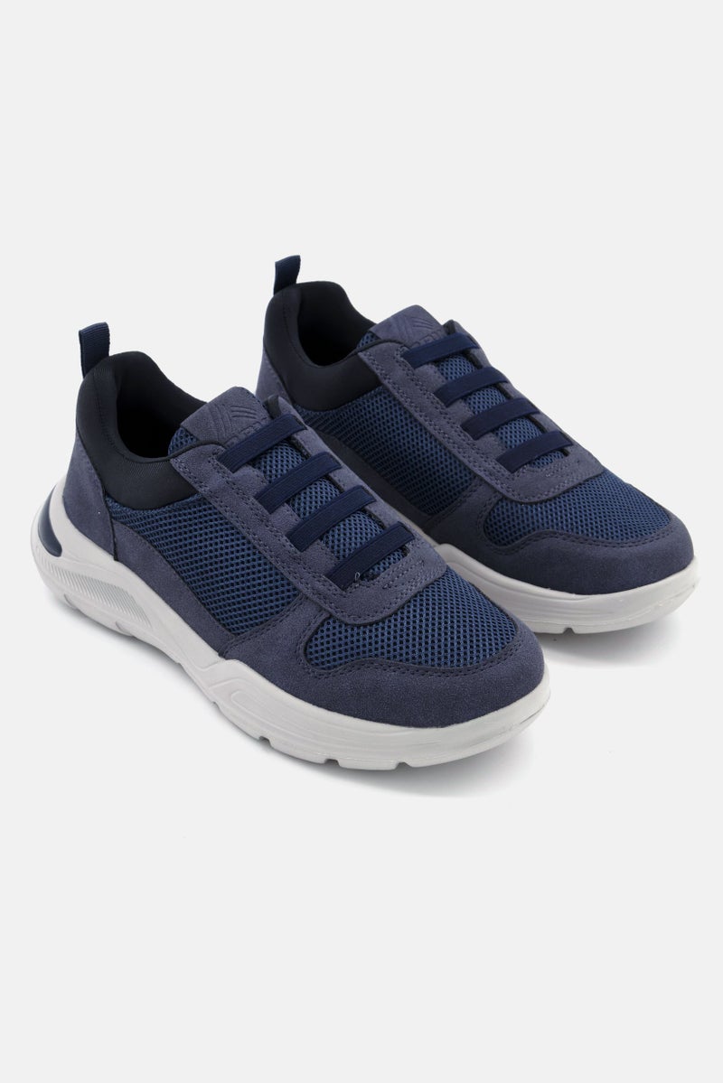 RBX Men Lace Up Training Shoes, Navy - Image 1