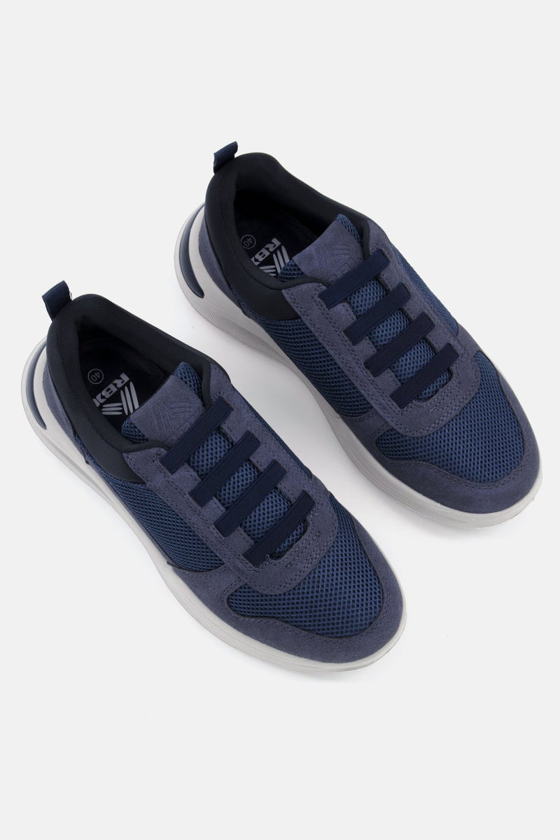 RBX Men Lace Up Training Shoes, Navy - Image 4