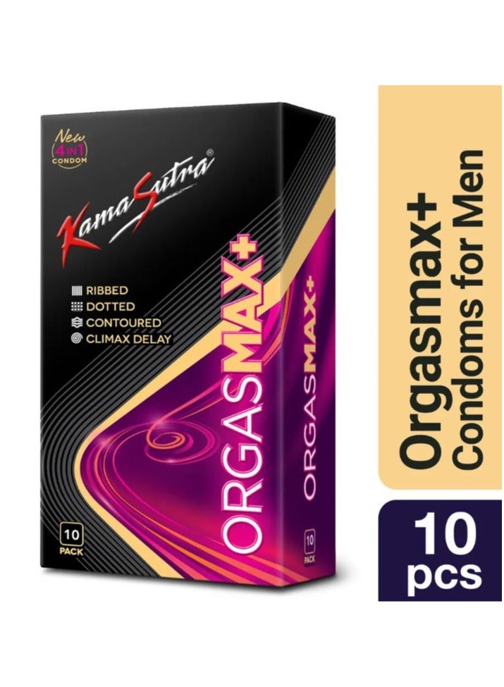 Kamasutra 4 IN 1 OrgasMax+ Condoms 10 Pack - Image 2