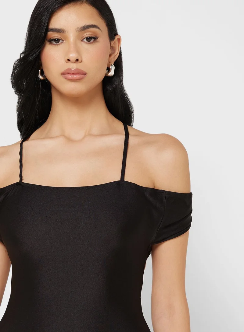 Ginger Off-Shoulder Evening Dress