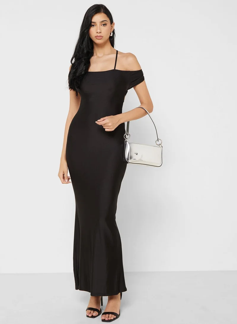 Ginger Off-Shoulder Evening Dress