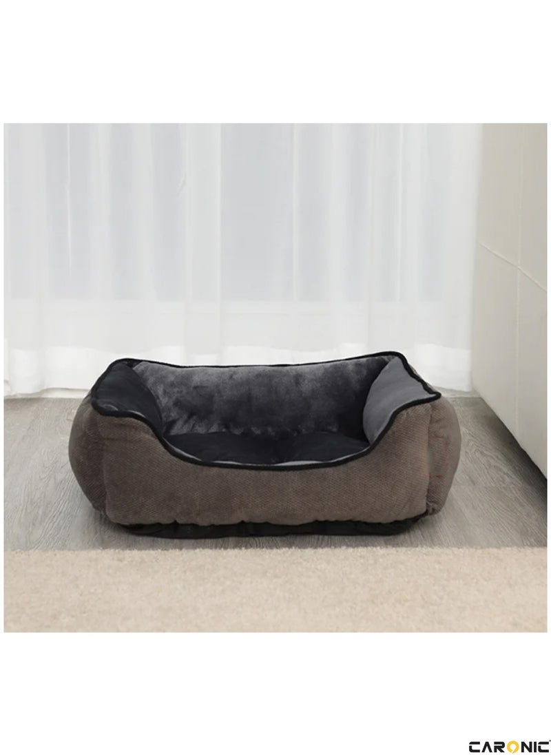 CARONIC Pet Bed Soft Comfortable Modern Pets Bed With Slip Resistant Bottom Washable Dogs And Cat Bed 100Cm  - Image 2
