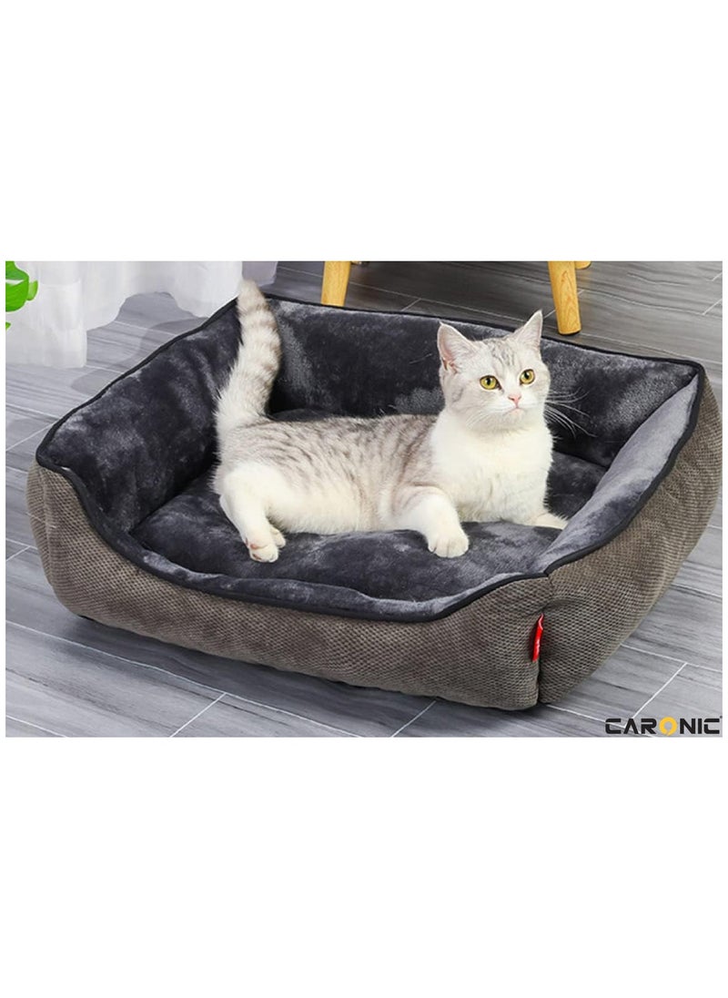 CARONIC Pet Bed Soft Comfortable Modern Pets Bed With Slip Resistant Bottom Washable Dogs And Cat Bed 100Cm  - Image 4