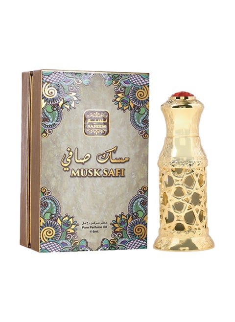 Musk Safi 6ml Attar Perfume Oil for Men & Women | Rich Musk, Amber, & Sandalwood Blend Eau De Parfum | Long-Lasting, Hypoallergenic Fragrance | Premium Alcohol-Free, Skin-Friendly Scent