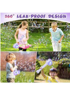 RATSAW Toys for 3+ Year Old Girls Kids: Unicorn Bubble Wand with Cool Light Gifts for Age 3 4 5 6 7 8 Years Old Kids Baby Bubble Machine for Parties Birthday for Toddler Ages 3-8  - Image 3