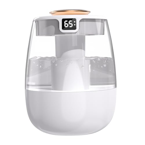 HANNEA® Humidifier for Room Moisture 1.3L Essential Oil Diffuser for Home & Babies Office,Adjustable Fog Size,20dB Quiet Operation Night Mode Humidity Display Reliable Air Moisturizing - Image 1
