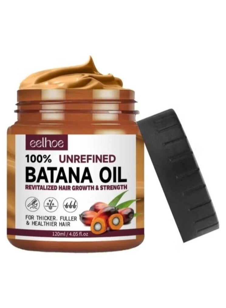 EELHOE Batana Oil for Revitalized Hair Growth & Strength 100% Unrefined Thickens Fuller Healthier Hair, Organic Hair Treatment 120ml/4.05fl.oz - Image 2