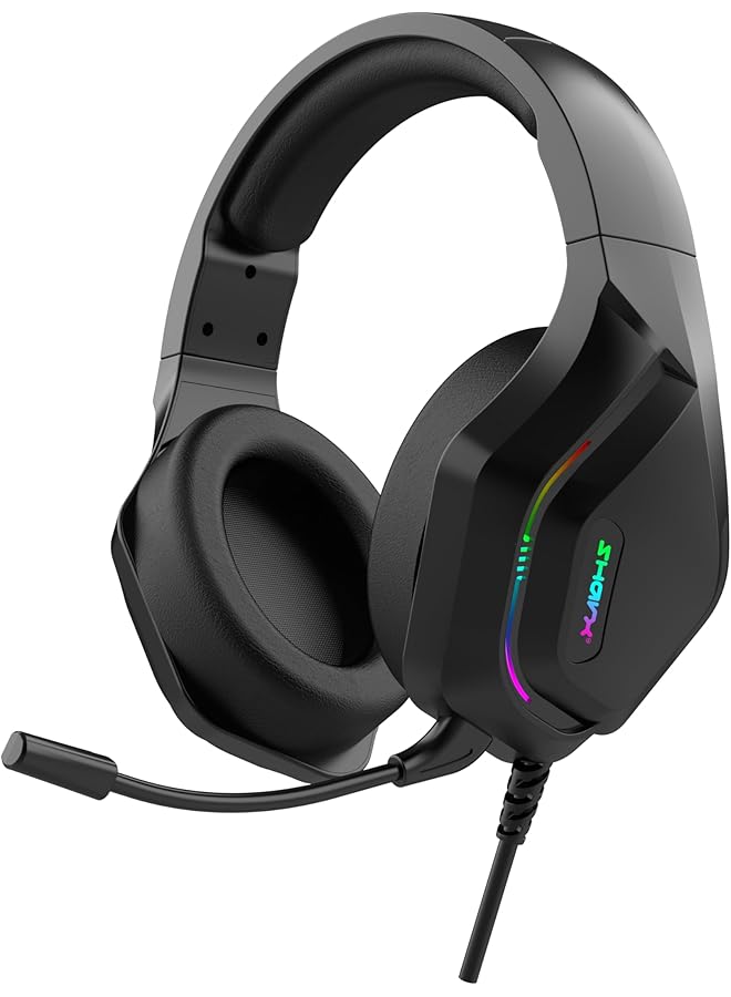 SHARX Sharks 4 In 1 Bundle Js4X1 Gaming Keyboard (Backlit En/Ar 104 Keys) Gaming Mouse (Rgb 7200 Dpi 700Fps) Headset (Rgb 50Mm Speakers Noise Cancelling Microphone) Rgb Mouse Surface (800X400Mm) - Image 4