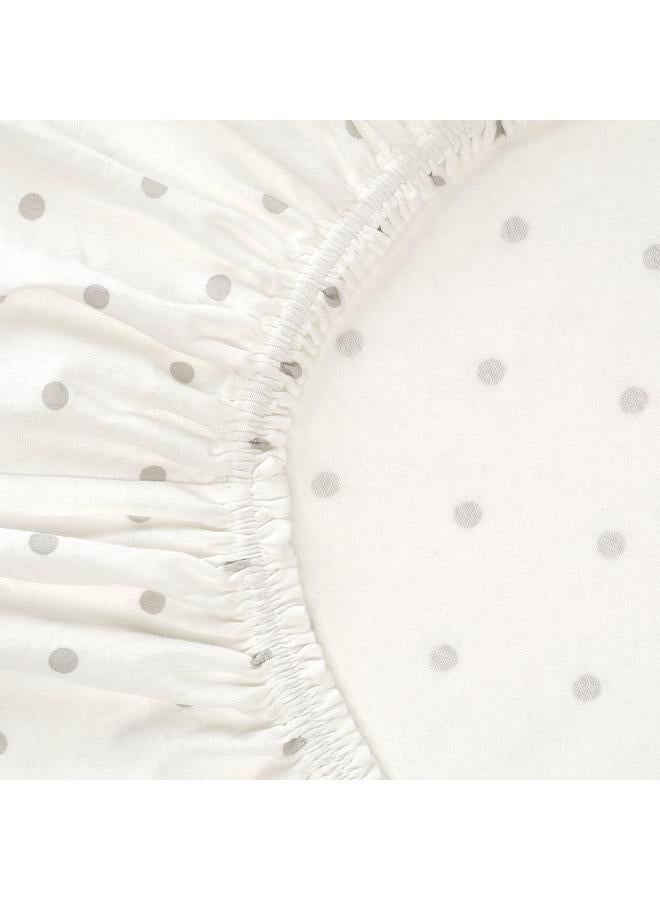 erorex Fitted sheet for cot, dotted/moon, 60x120 cm - Image 4