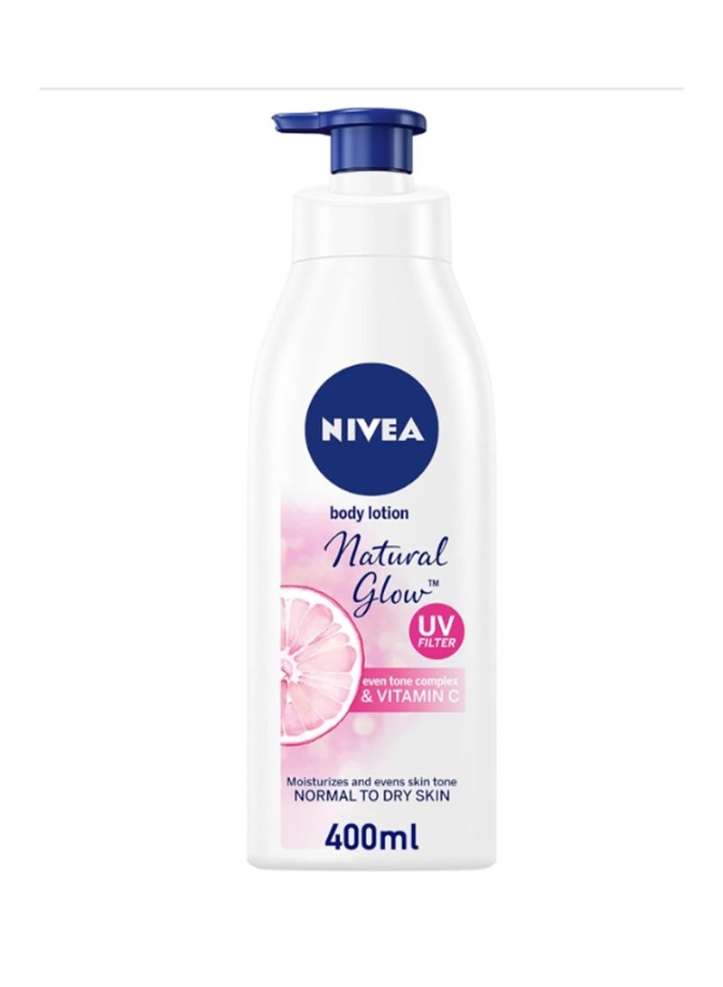 Nivea Natural Glow Body Lotion Pack Of 2 400ml - Image 2