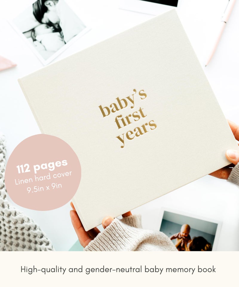 Lamare Baby First Year Book â€“ Baby Memory Book for Girls & Boys - Baby Milestone Book from Pregnancy to Childhood â€“ Cute Baby Book Keepsake Gift - Image 2