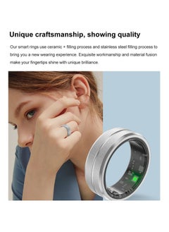 Generic Smart Ring Multi-function Ring For Men And Women Black Technology Waterproof Bluetooth Ring Sleep Mode Heart Rate Gesture Photo-Color:Medium Gold No. 12 (inner Diameter 21.5mm) Box Charger  - Image 4