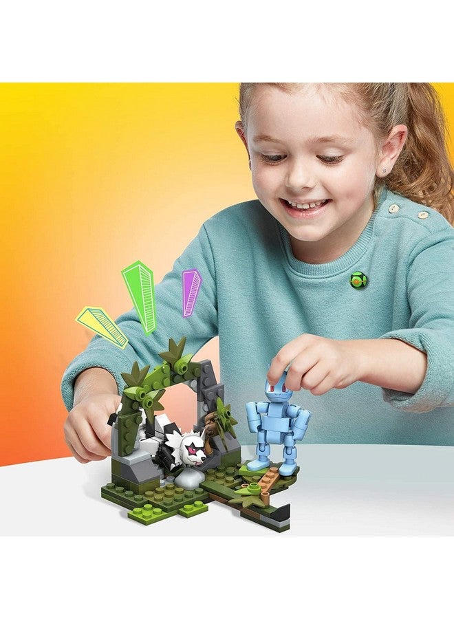 Mega Brands Mega Construx Pokemon Machop Vs. Galarian Zigzagoon Construction Set, Building Toys for Kids (GVK82), Red - Image 5