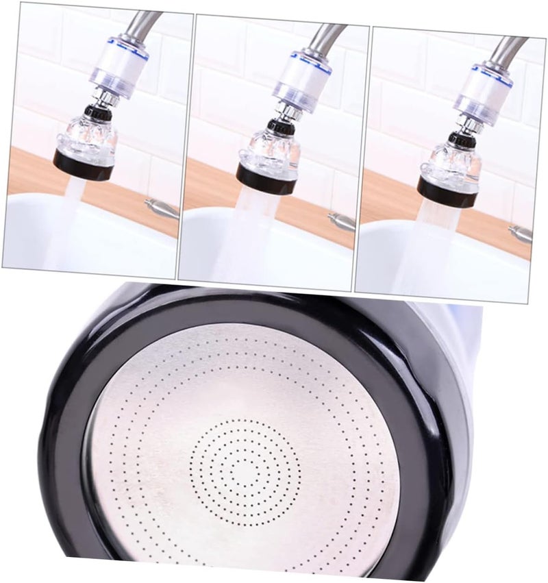 Seven Moon Kitchen Sink Water Filter Tap 360° Rotating Water-Saving Tap with 5 Filter Cartridges - Eliminates Heavy Metals, Fluoride, Chlorine, Hard Water (Faucet 01) - Image 4