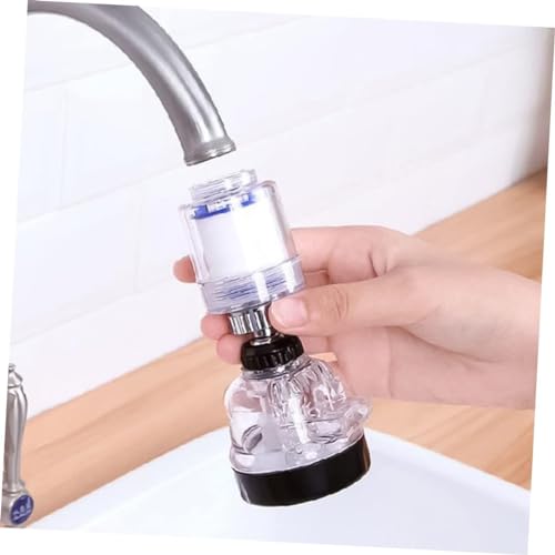 Seven Moon Kitchen Sink Water Filter Tap 360° Rotating Water-Saving Tap with 5 Filter Cartridges - Eliminates Heavy Metals, Fluoride, Chlorine, Hard Water (Faucet 01) - Image 3