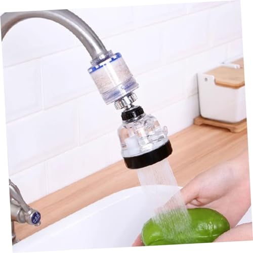 Seven Moon Kitchen Sink Water Filter Tap 360° Rotating Water-Saving Tap with 5 Filter Cartridges - Eliminates Heavy Metals, Fluoride, Chlorine, Hard Water (Faucet 01) - Image 1