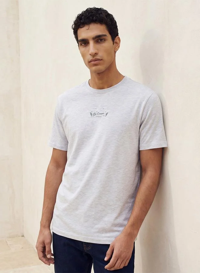 Lee Cooper Lee Cooper Regular Fit Crew Neck Short Sleeves Logo Print T-shirt