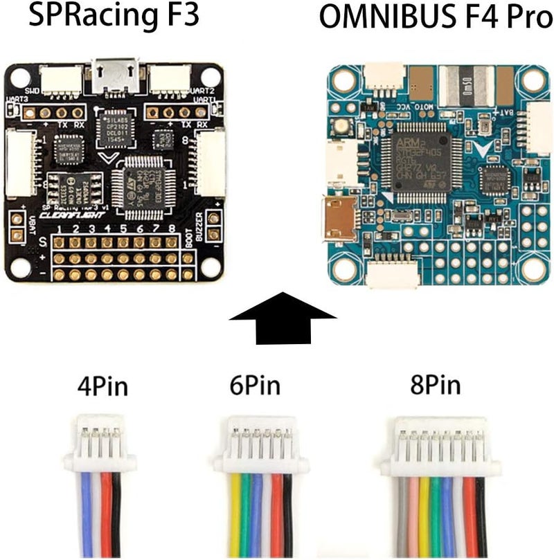 elechawk SH1.0 Connectors and Pre-Crimped Silicone Cables Compatible with JST SH 1.0mm for Flight Controller F405 H7 F7 - Image 5