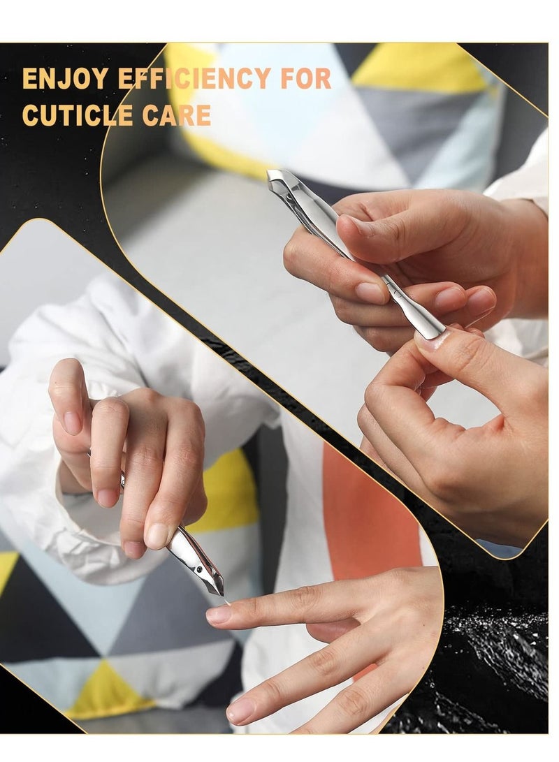 Y&D Mini Cuticle Trimmer, Slim Clipper with Pusher, Precise Pointed Tip Clipper, Suitable for Fingernails and Toenails  - Image 3