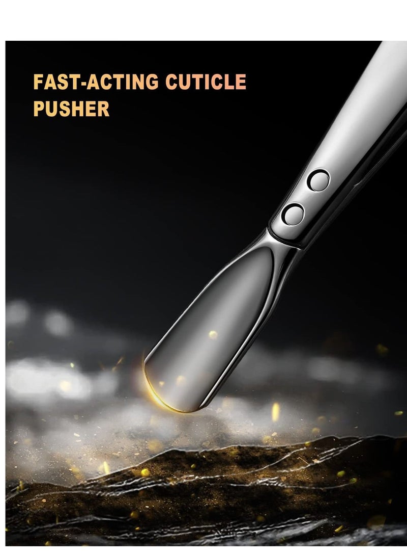 Y&D Mini Cuticle Trimmer, Slim Clipper with Pusher, Precise Pointed Tip Clipper, Suitable for Fingernails and Toenails  - Image 2