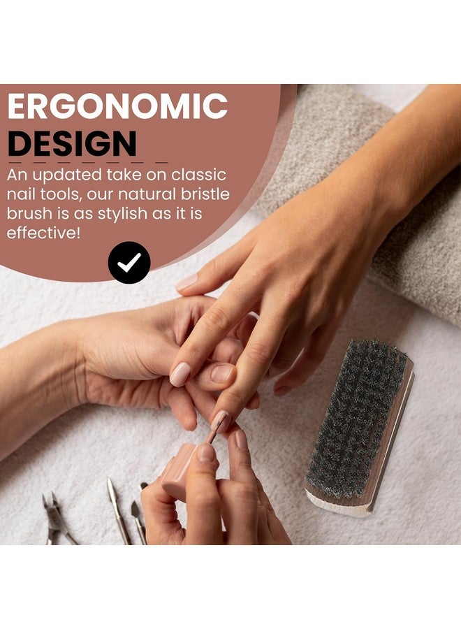 شاش منذ عام 1869 مصنوعة يدويًا في ألمانيا، فرشاة للأظافر واليد مصنوعة من خشب الزان الحراري بشعيرات سوداء - Image 4