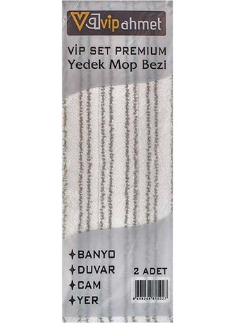 vip ahmet Mop Cleaning Set Spare Cloth 2 Pieces 