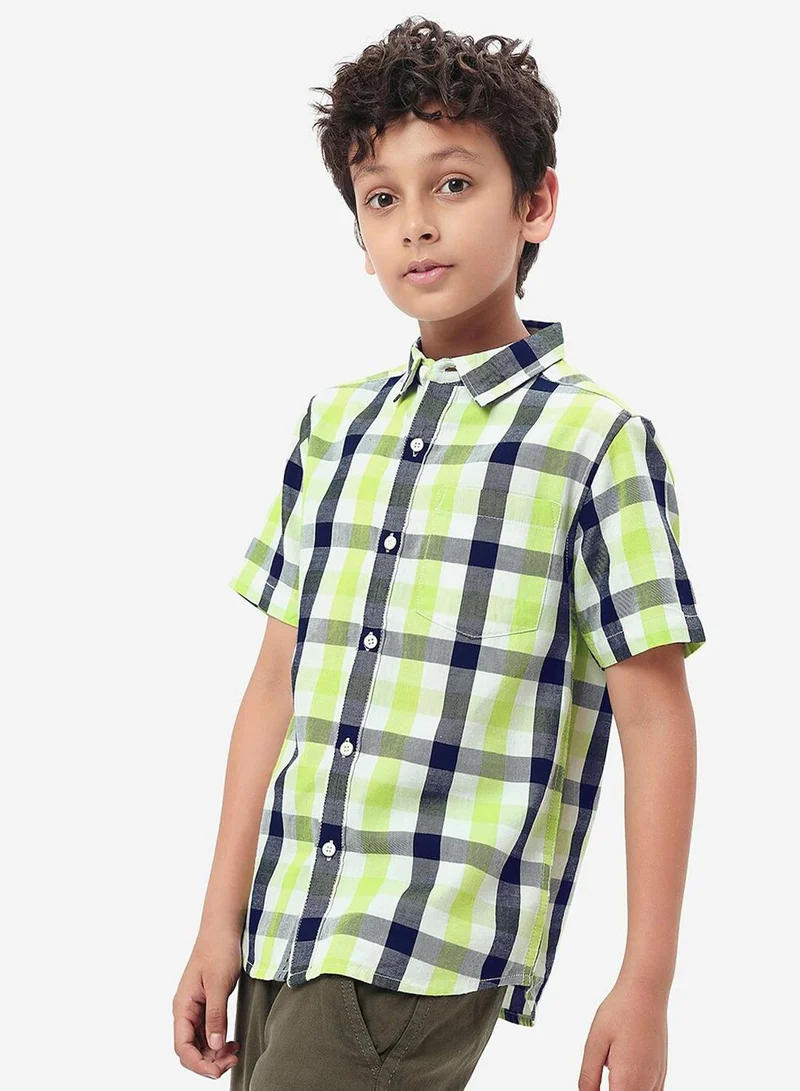 Bonkids Regular Long Sleeve Printed Multicolour Cotton Shirt For Boys 100 % Cotton