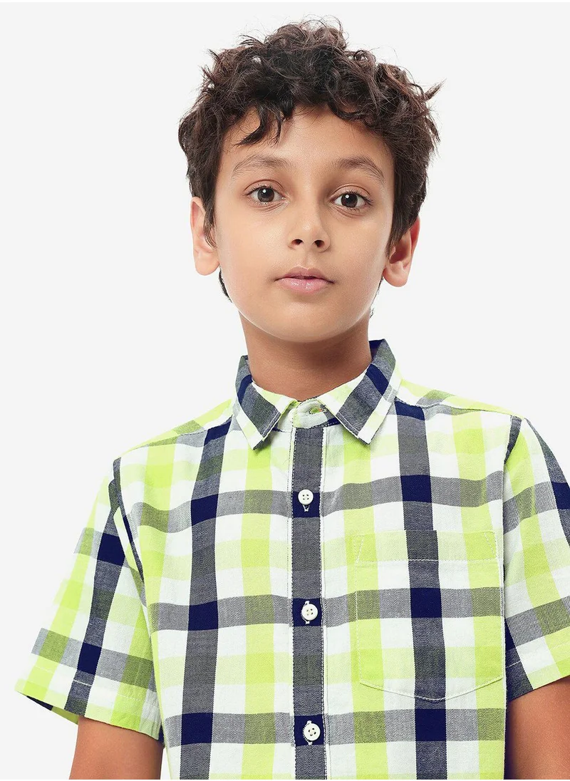 Bonkids Regular Long Sleeve Printed Multicolour Cotton Shirt For Boys 100 % Cotton