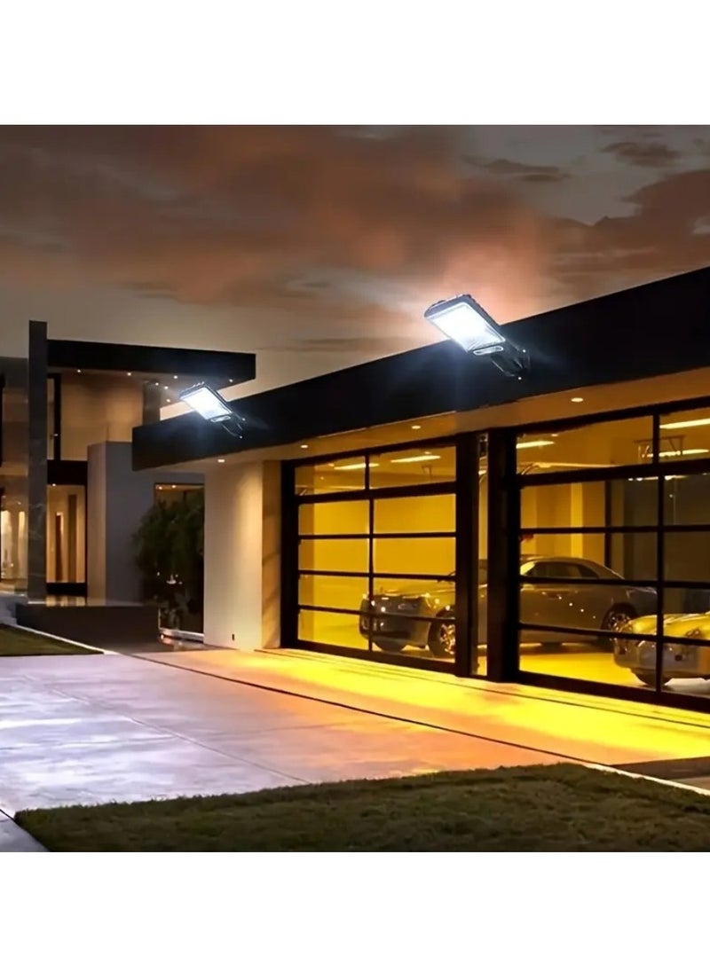 NIBEMINENT - NEW 1pc 2200W Outdoor Solar Street Light, Human Body Induction Garden Light With Remote Control, LED Wall Light Garden Light - Image 1