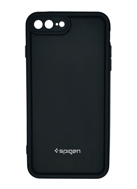 جراب سيليكون و حامي للكاميرا لهاتف IPhone 7 Plus / 8 Plus - أسود