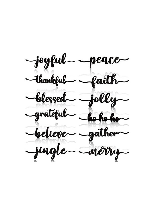 MIRFA Wooden Wall Art With Self Adhesive Base - Black (12 Emotions)  - Image 1