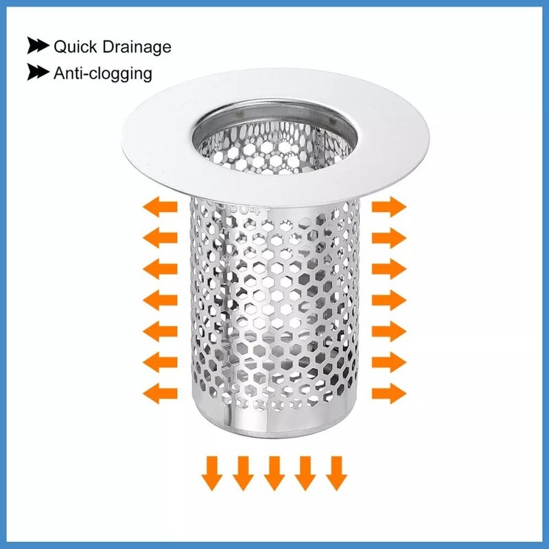 Medium Size 304 Stainless Steel Bathroom Drain Hair Filter for Toilet Floor Sink Clog Prevention Cleaning Cover - Image 4