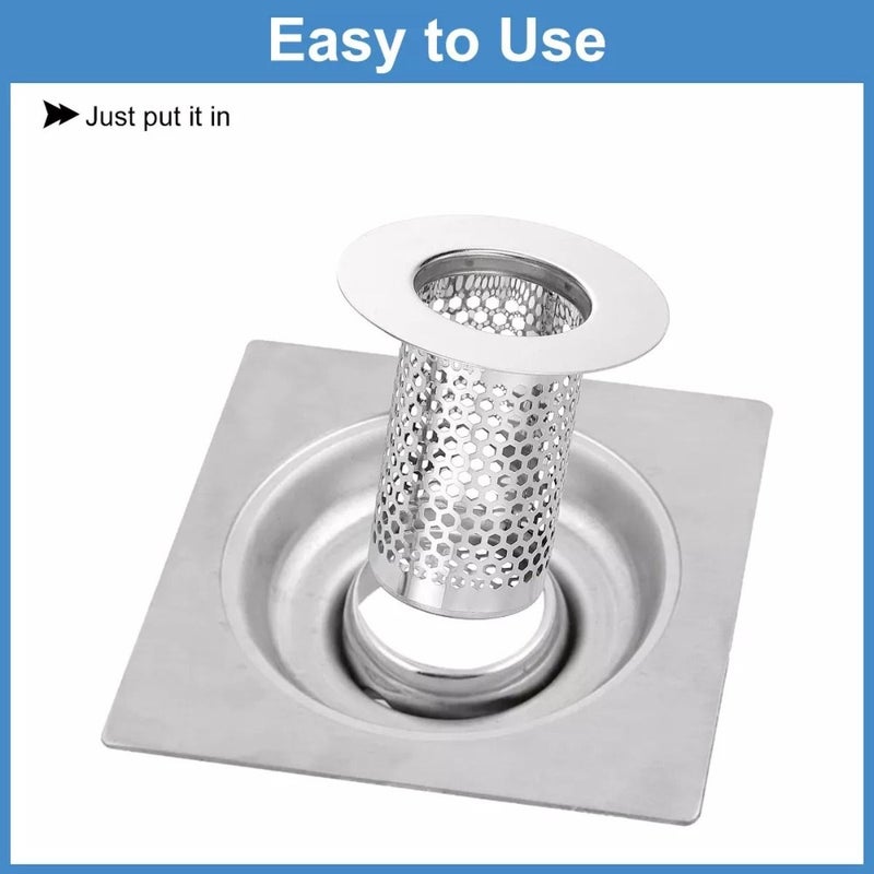 Medium Size 304 Stainless Steel Bathroom Drain Hair Filter for Toilet Floor Sink Clog Prevention Cleaning Cover - Image 5