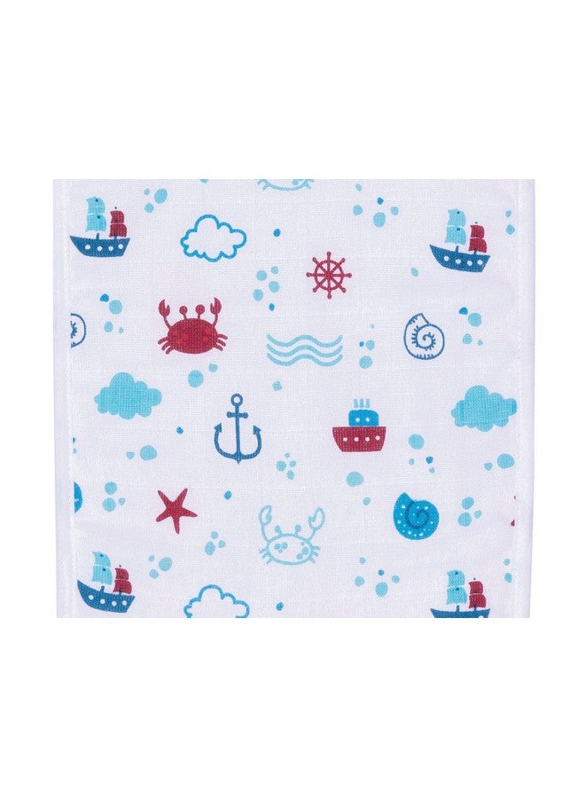 نولوف قطعة قماش تجشؤ للأطفال مصنوعة من القطن العضوي بنسبة 100%، عبوة من قطعتين (قطعة قماش تجشؤ أنكور) - Image 5