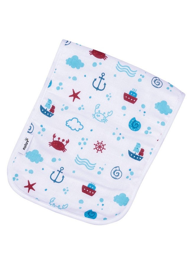 نولوف قطعة قماش تجشؤ للأطفال مصنوعة من القطن العضوي بنسبة 100%، عبوة من قطعتين (قطعة قماش تجشؤ أنكور) - Image 3