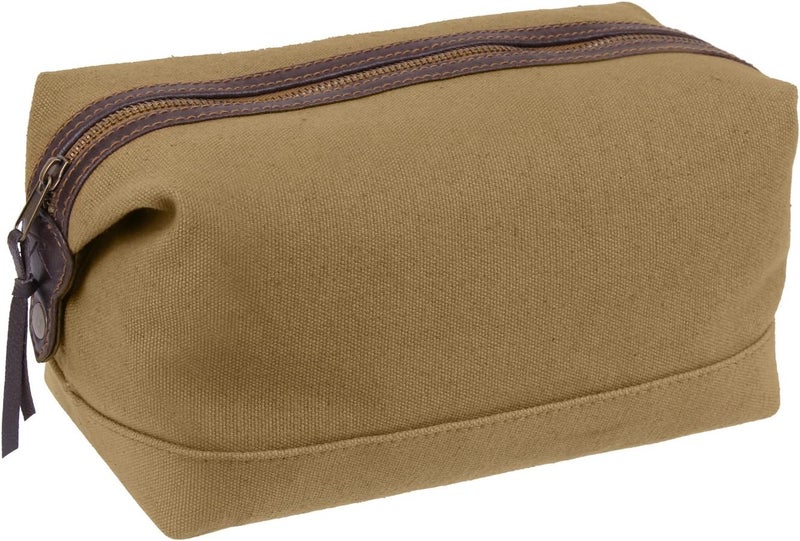 ROTHCO Rothco Canvas & Leather Travel Kit (Coyote Brown)
